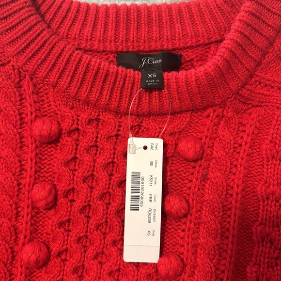 J. Crew Red Knit Sweater - Picture 2 of 4